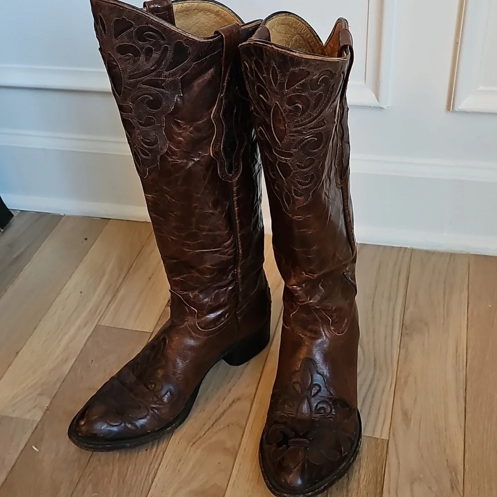Women's Johnny Ringo Puma Brown 15" Boots JRS806-14 Womens 8.5 - Picture 3 of 15